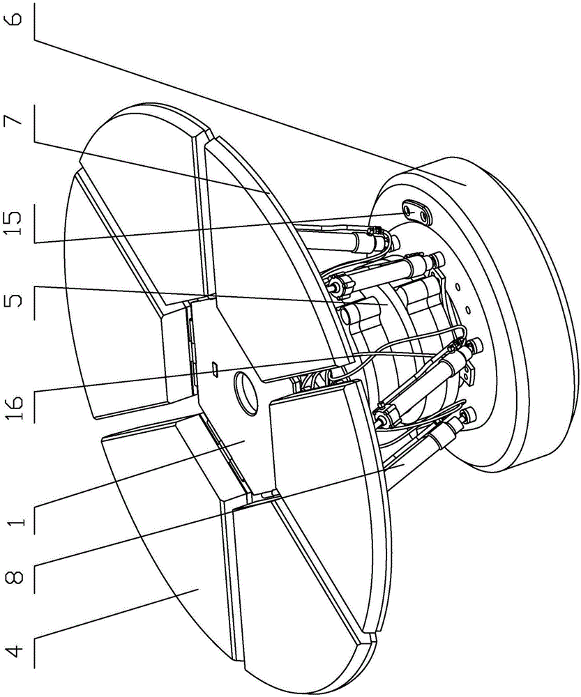 Sunken type water wave power generation device based on stewart platform principle