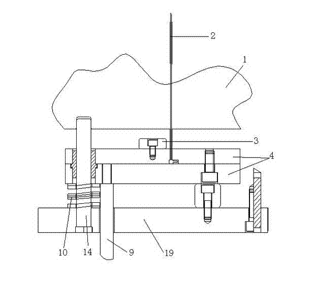 Secondary ejecting mechanism of automobile door panel injection mold