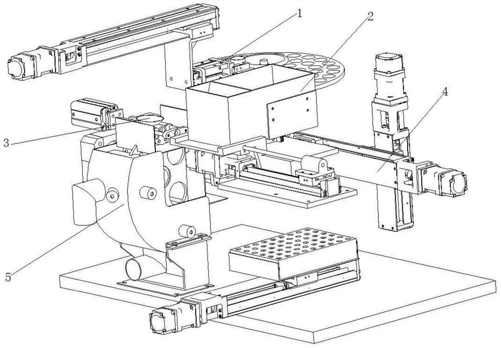 Automatic mineral powder rod filling instrument