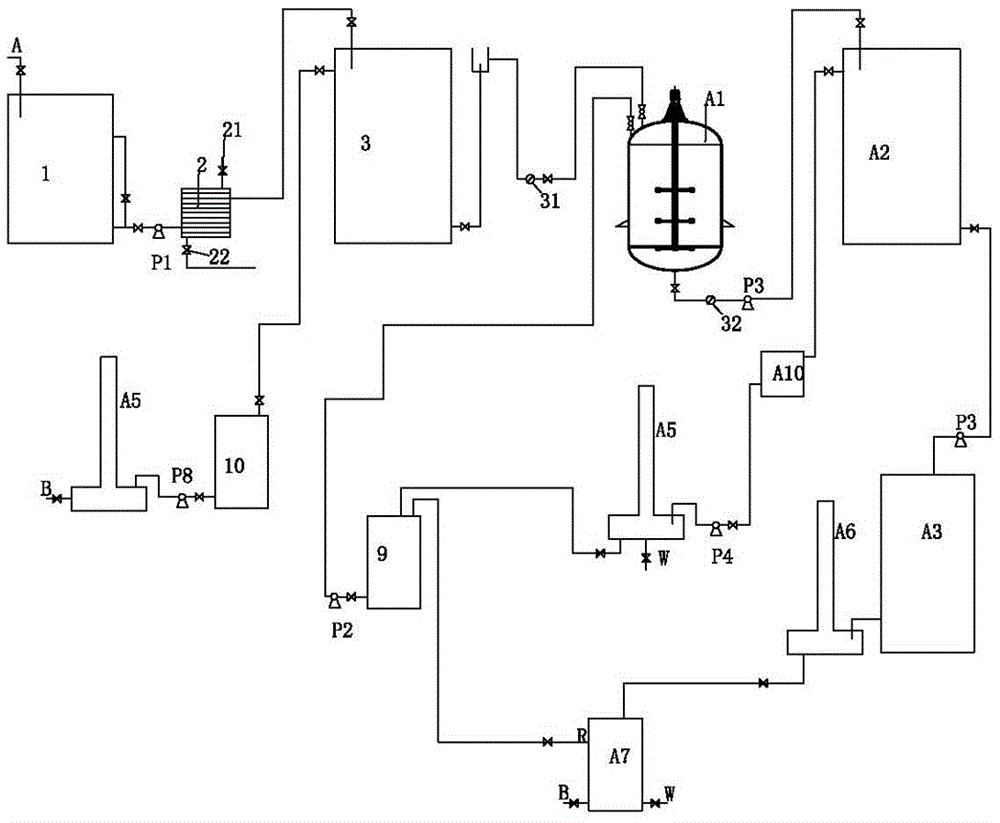 New method for comprehensively treating benzyl alcohol production waste water and device of new method