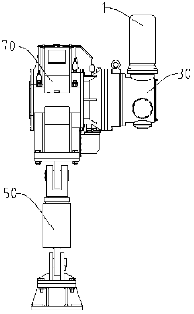 Full suspension star wheel flexible transmission device