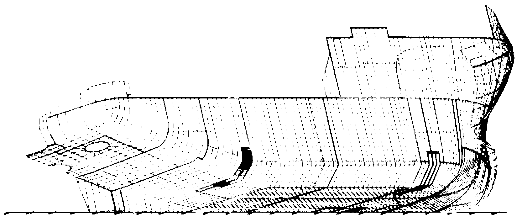 Bilge for ocean engineering auxiliary ship