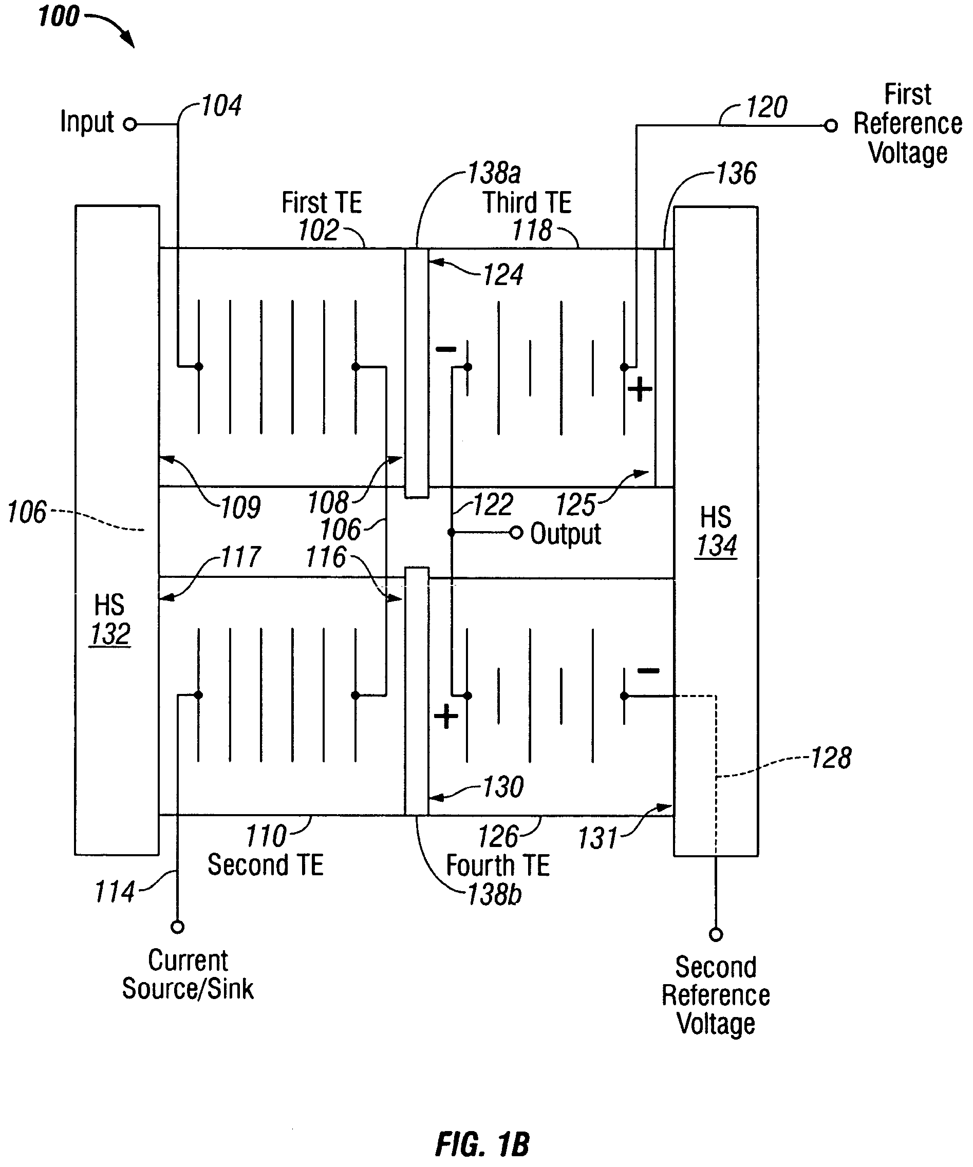 Thermal electric NOR gate