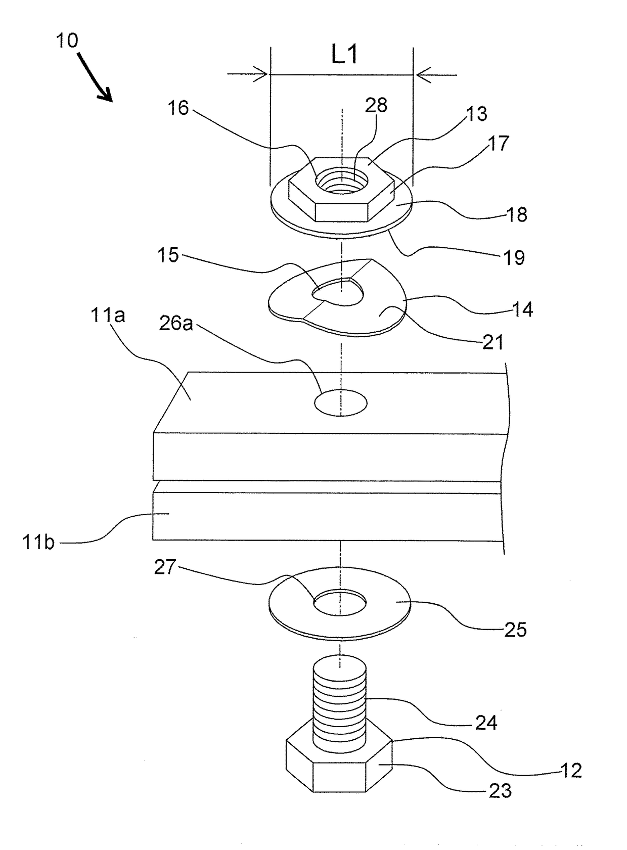 Fastening structure