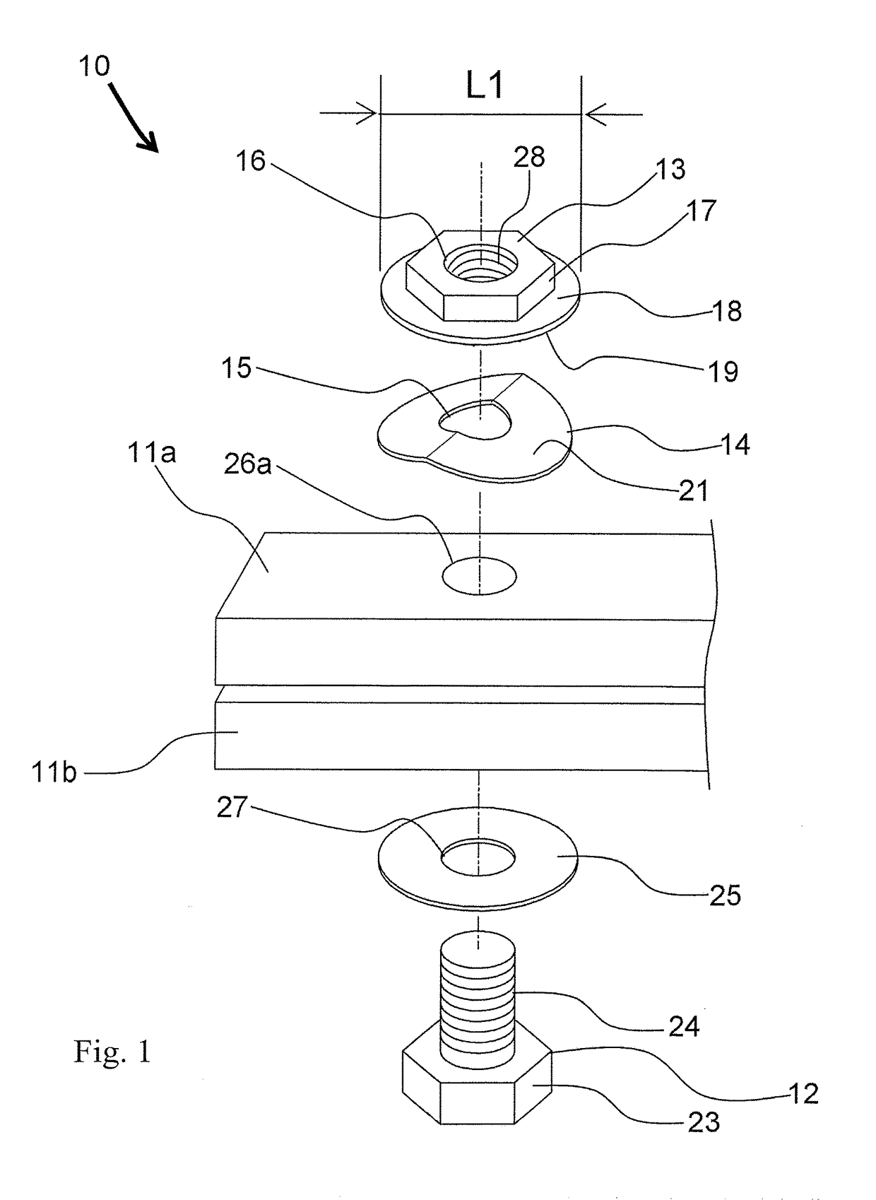 Fastening structure