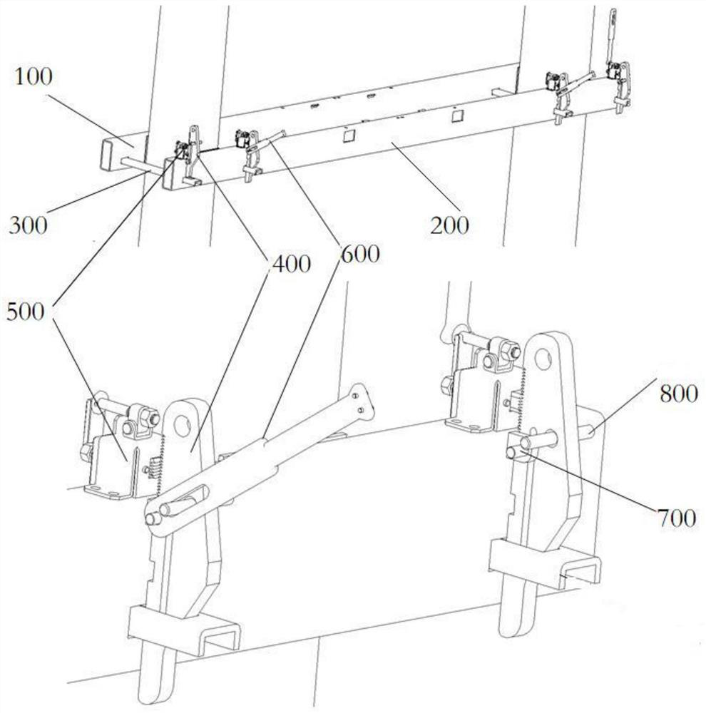 Mounting and dismounting mechanism for cross arms of pole-mounted transformer and using method