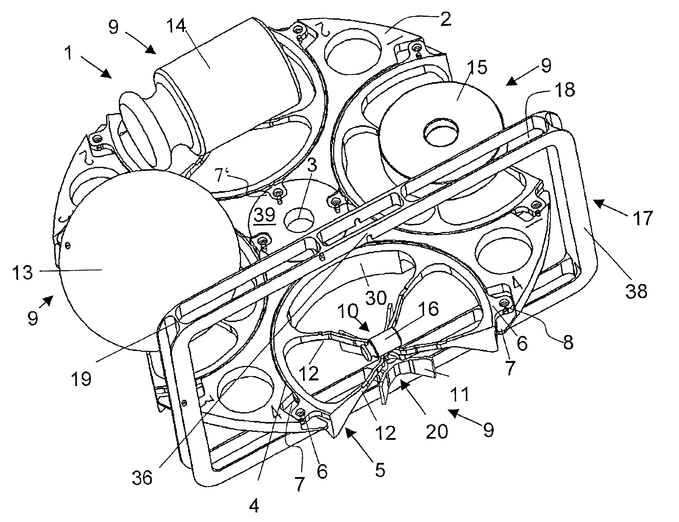 Load receiver and loading stage for a balance, and mass comparator equipped with the load receiver and loading stage