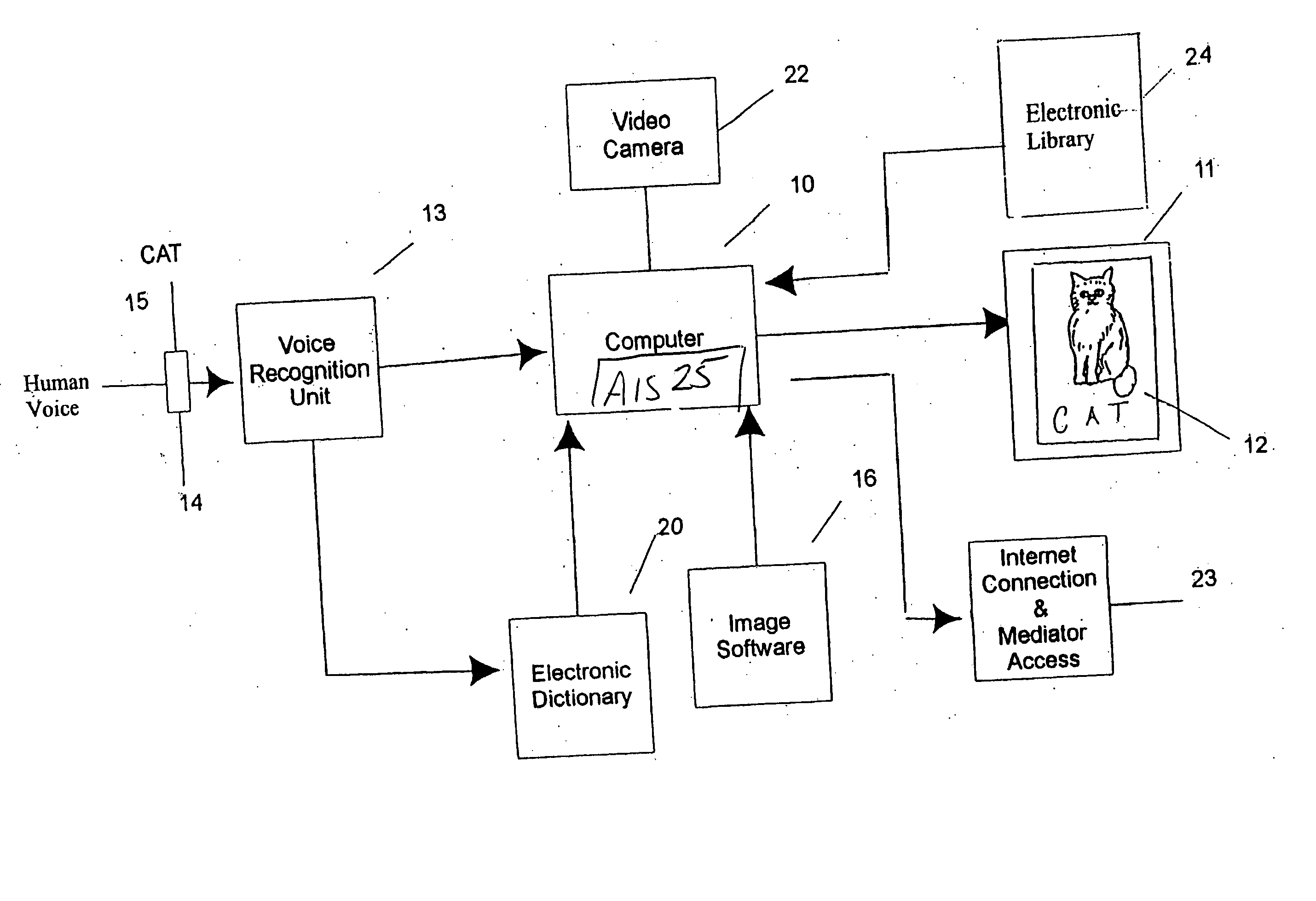 System and method for training users with audible answers to spoken questions