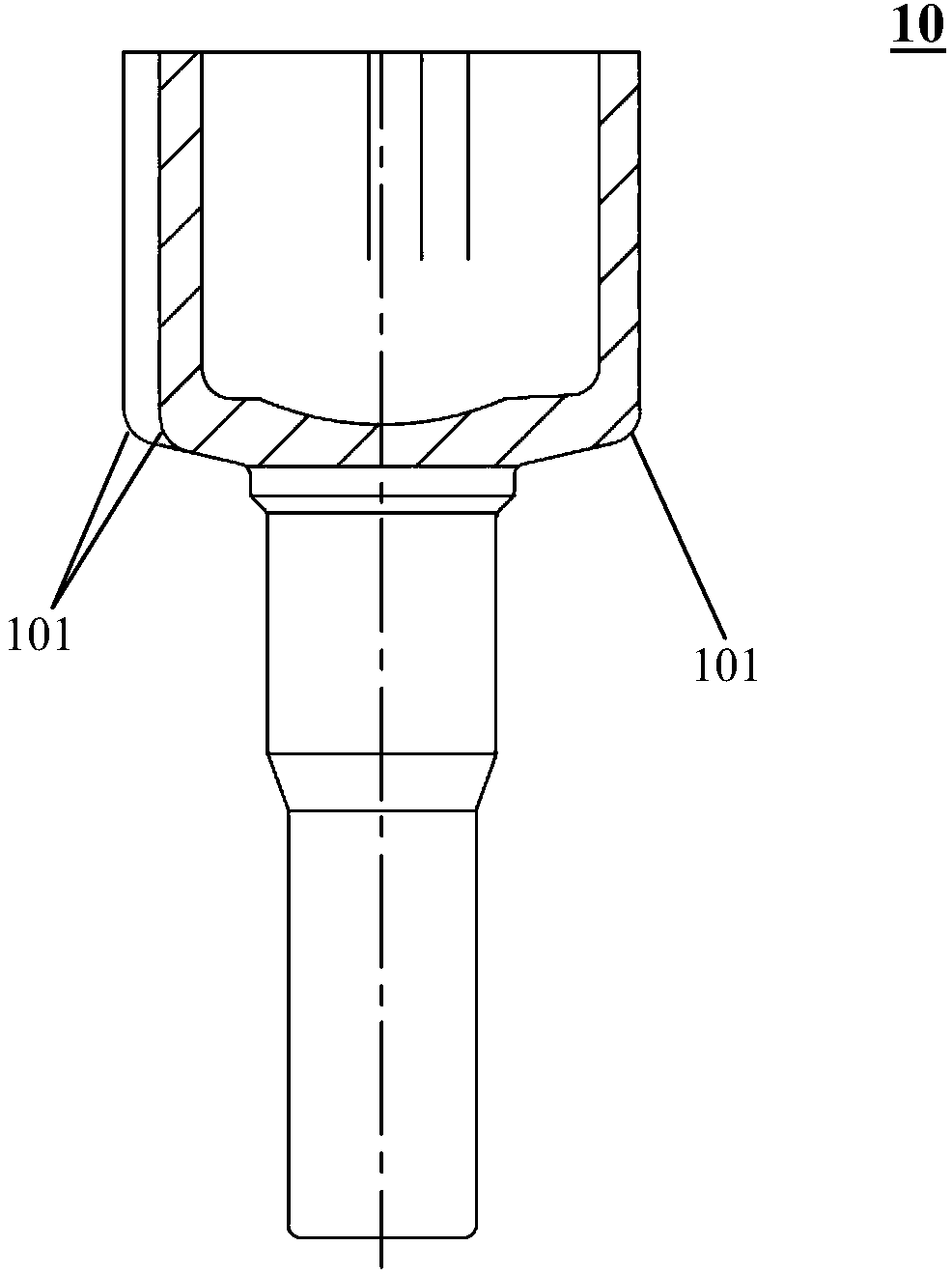 Processing method of universal joint precision forging with R arc end faces