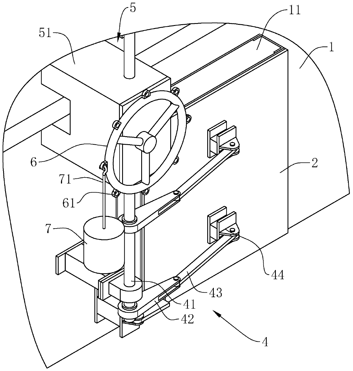 Cleaning type ventilation protection air-tight door