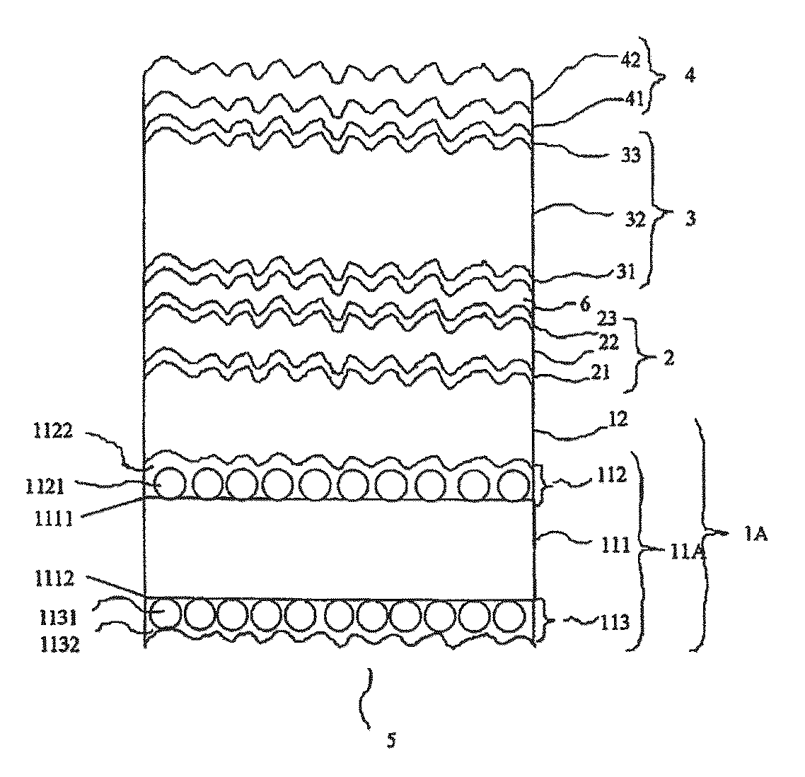 Substrate for thin-film photoelectric conversion device, thin film photoelectric conversion device including the same, and method for producing substrate for thin-film photoelectric conversion device