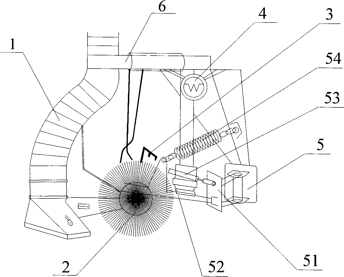 Tunnel road ditch sweeping device