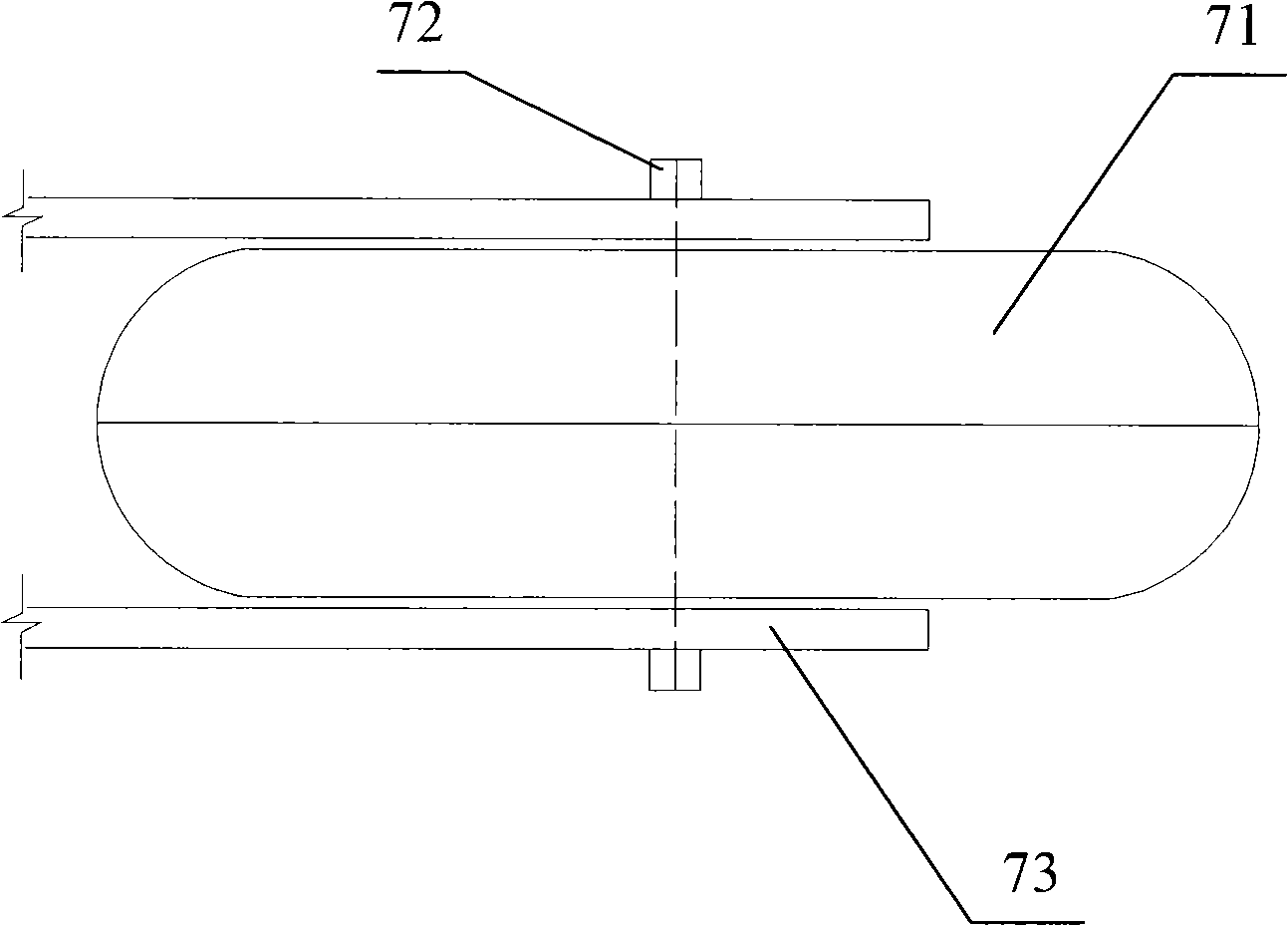 Tunnel road ditch sweeping device