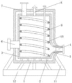 High-temperature fused salt storage tank device