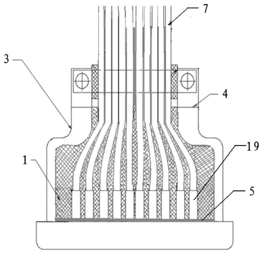 Waterproof treatment method of cable net on rocket launcher