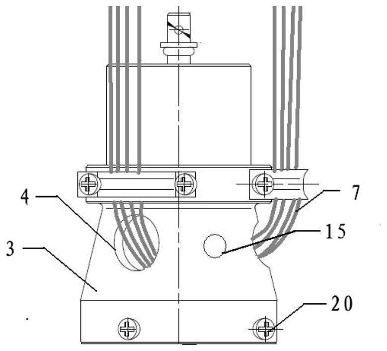 Waterproof treatment method of cable net on rocket launcher