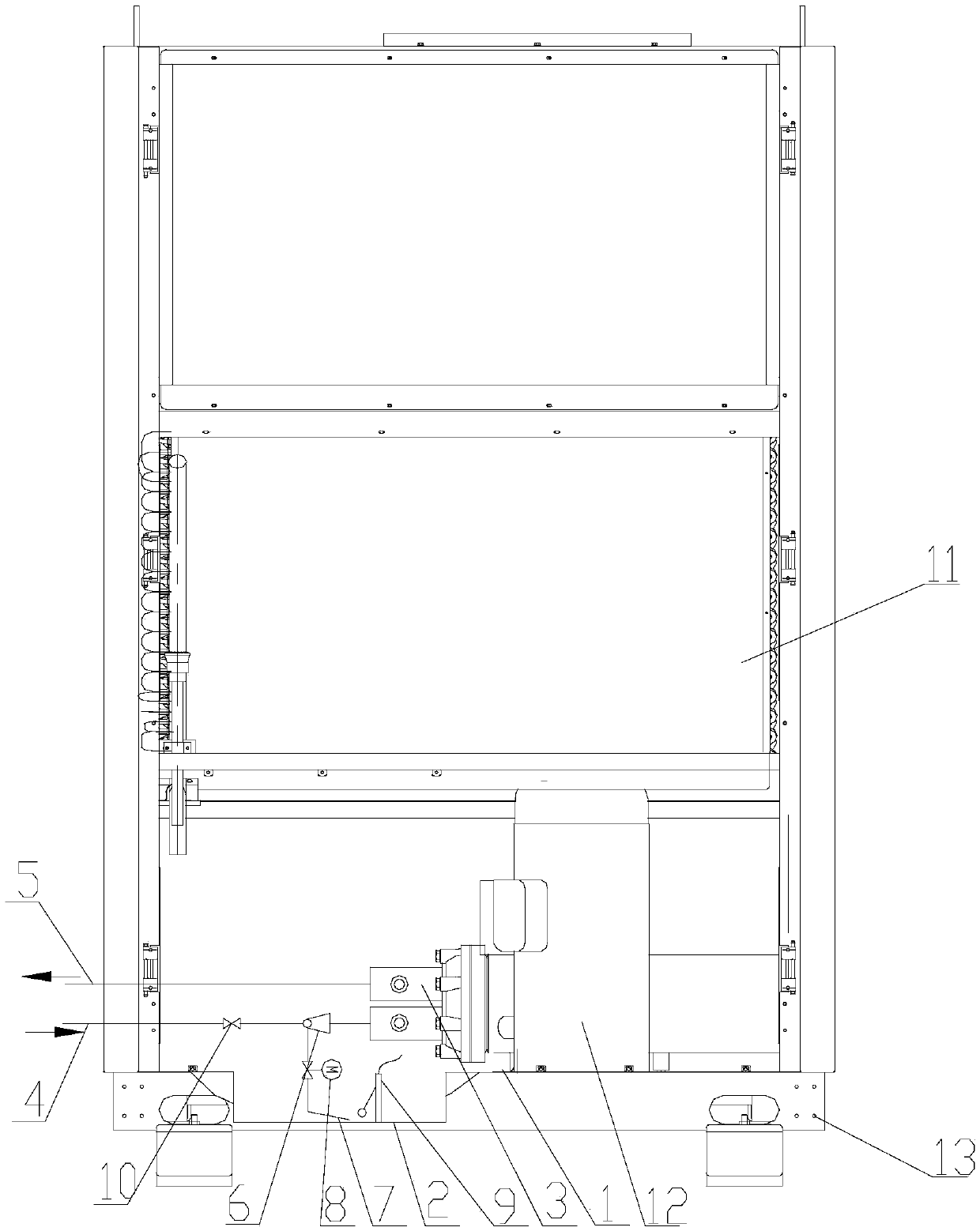 Water-cooling conditioner and condensate water control method thereof