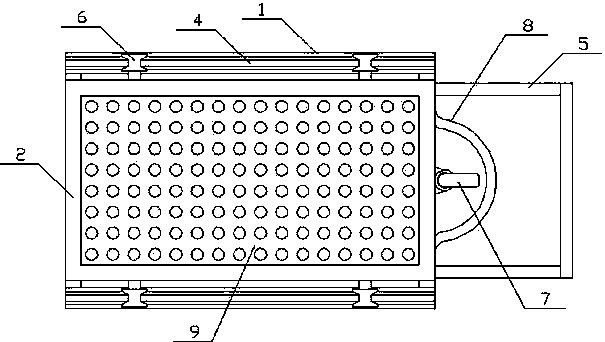 Melted wax trolley for conveying molds