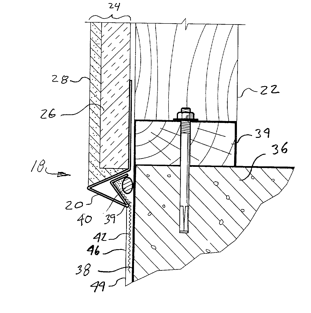 Exterior wall sealing system