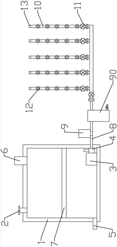 Agricultural dripping irrigation system