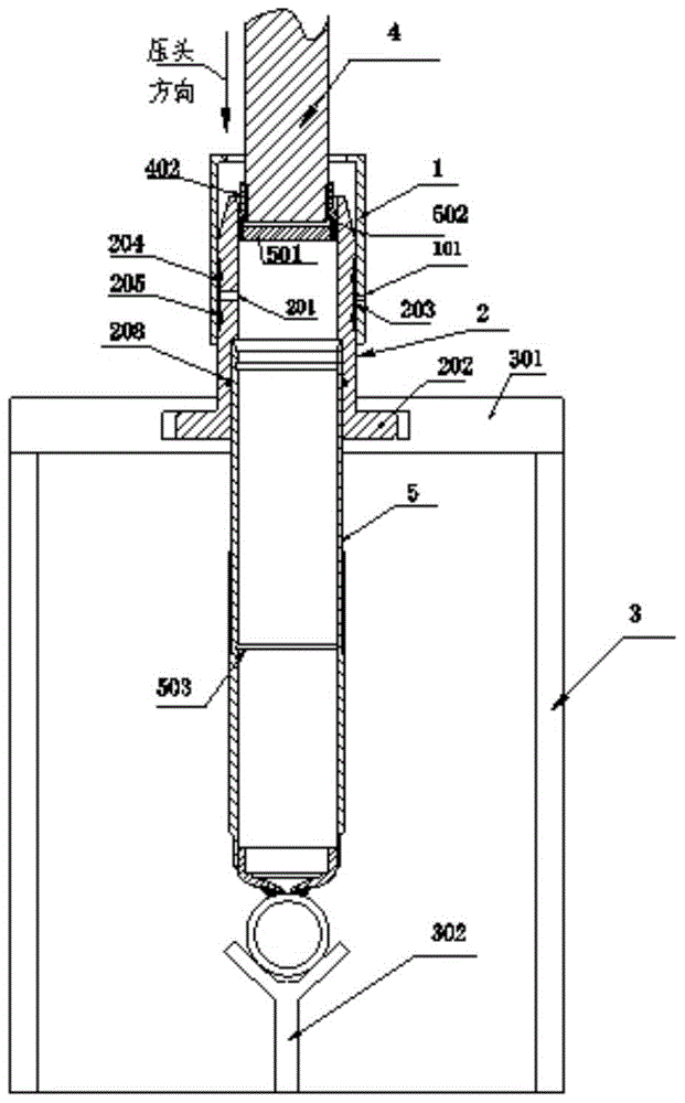 Shock absorber inflation tooling and operation method