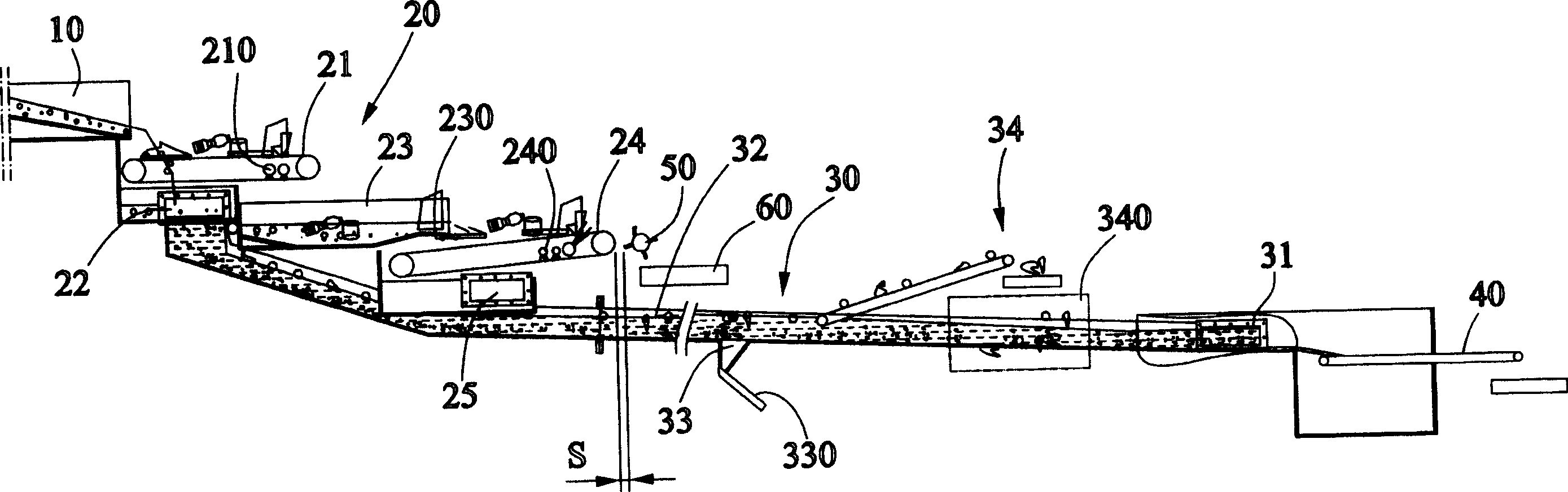 Method and device for classification collecting small sized garbage and organic matters