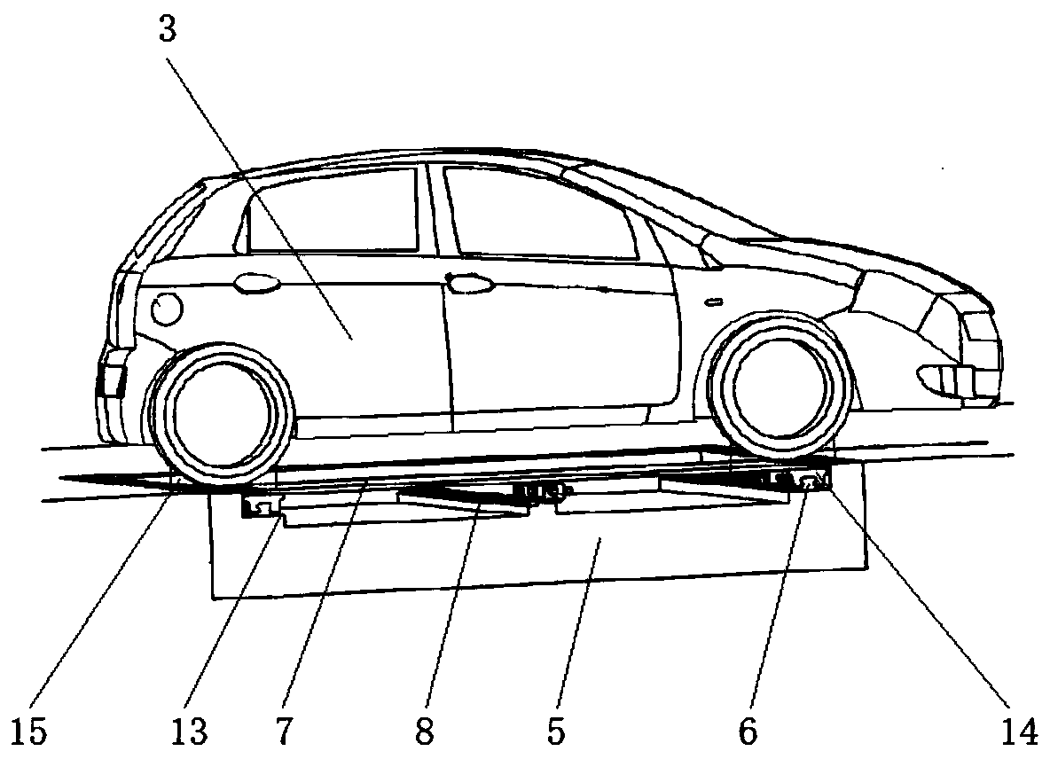 Indoor ACC function offline detection device of intelligent vehicle