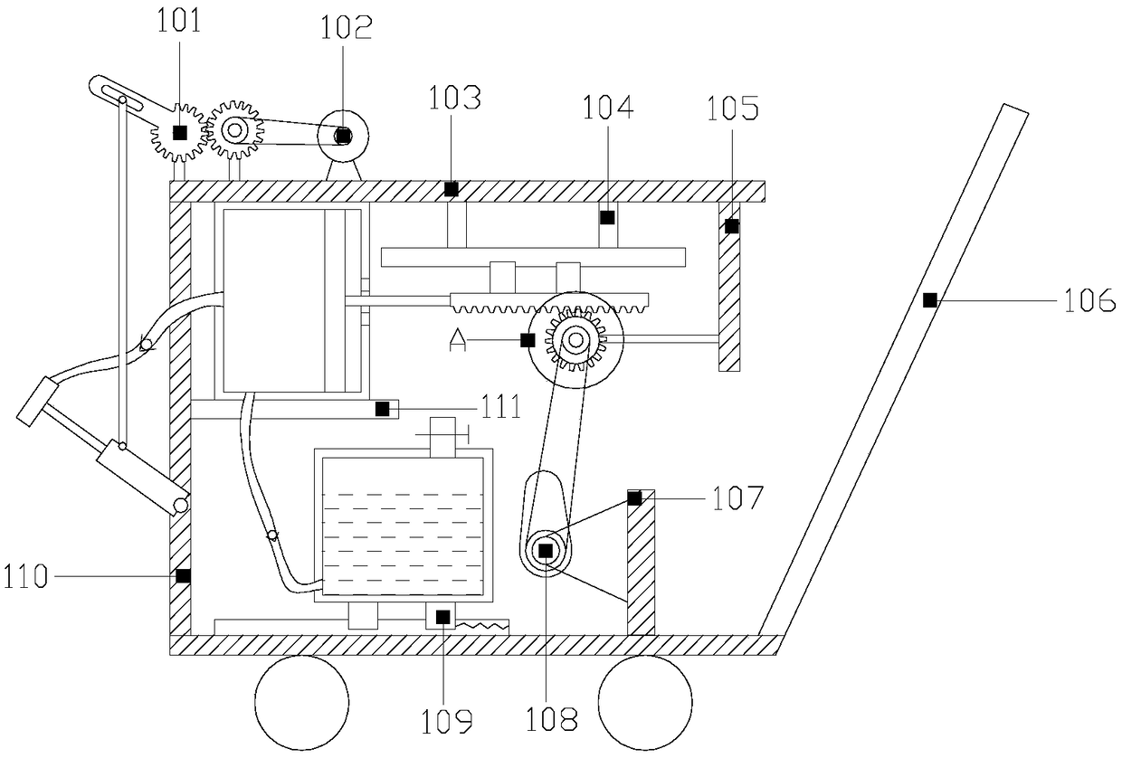 Pesticide spraying mixing device for agricultural planting