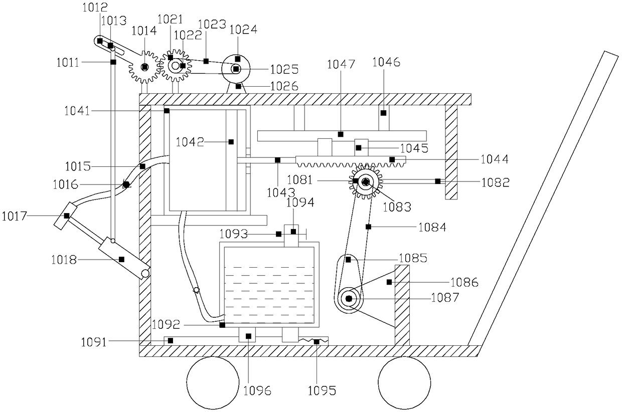 Pesticide spraying mixing device for agricultural planting