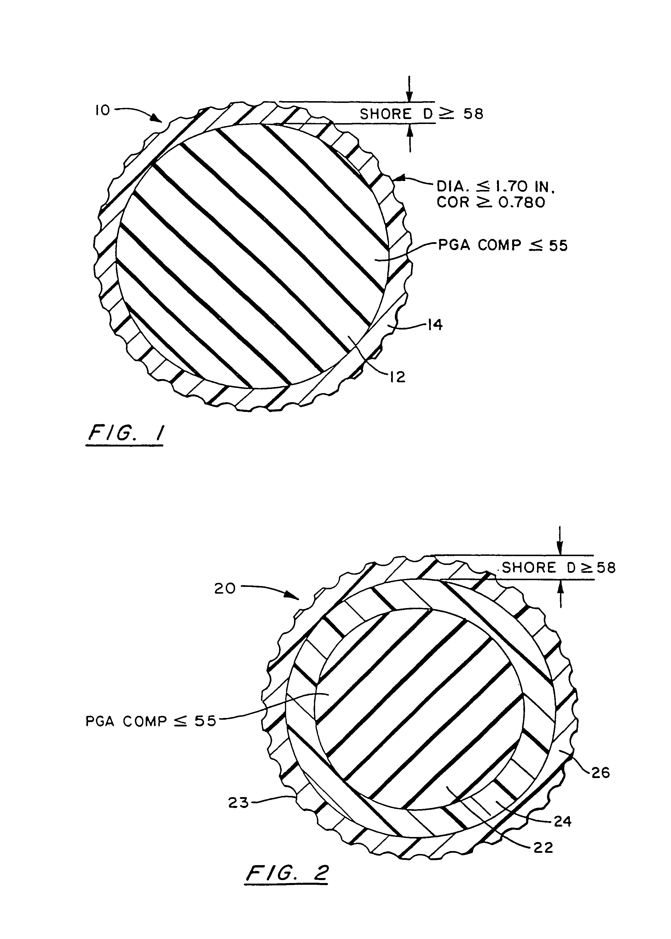 Golf ball with soft core