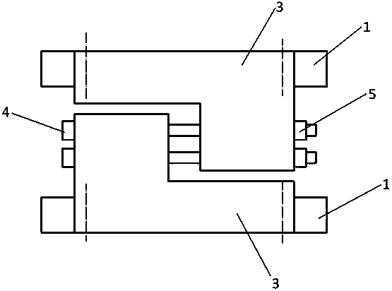 Combined type longitudinal conveying chain