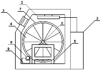 Rotation type placing and picking refrigerated container and placing and picking method thereof