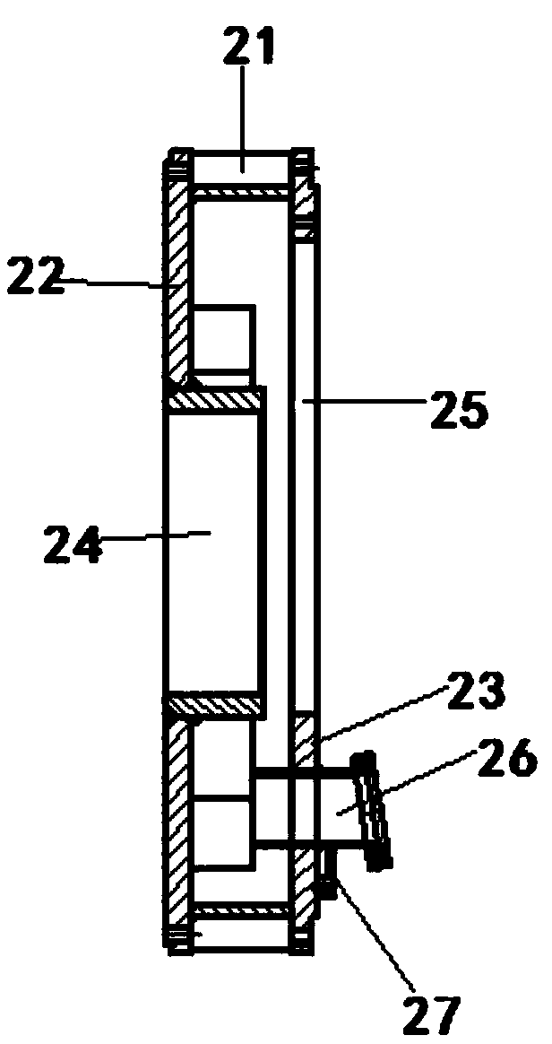 Miniature rock pipe jacking machine with replaceable cutter head and mud bin