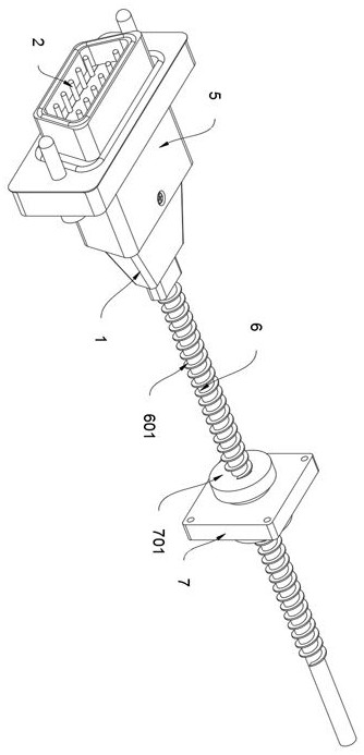 A connection signal line and its connector for 5g signal transmission