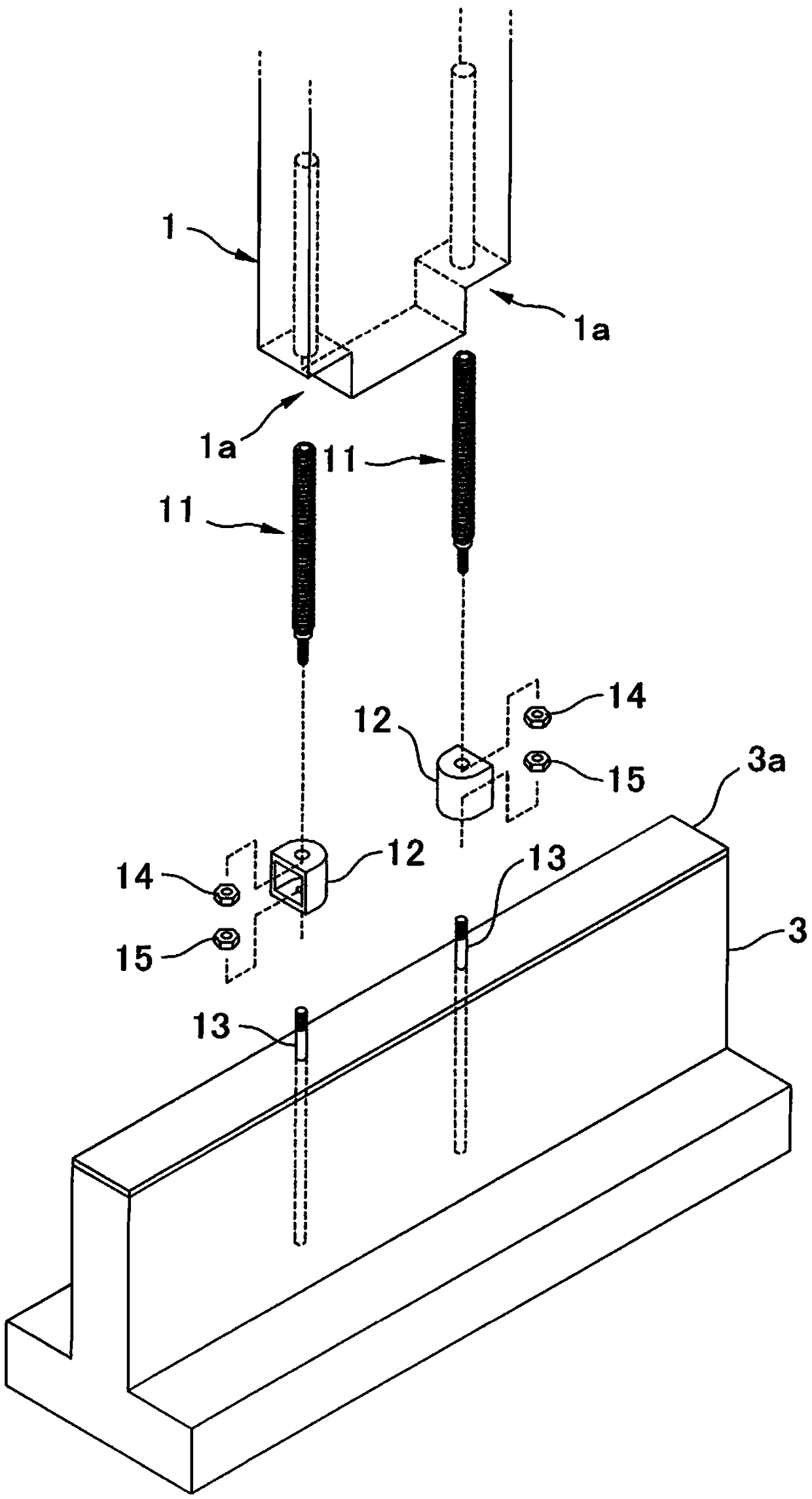 Bonding member, method of manufacturing bonding member, and wood member bonding structure