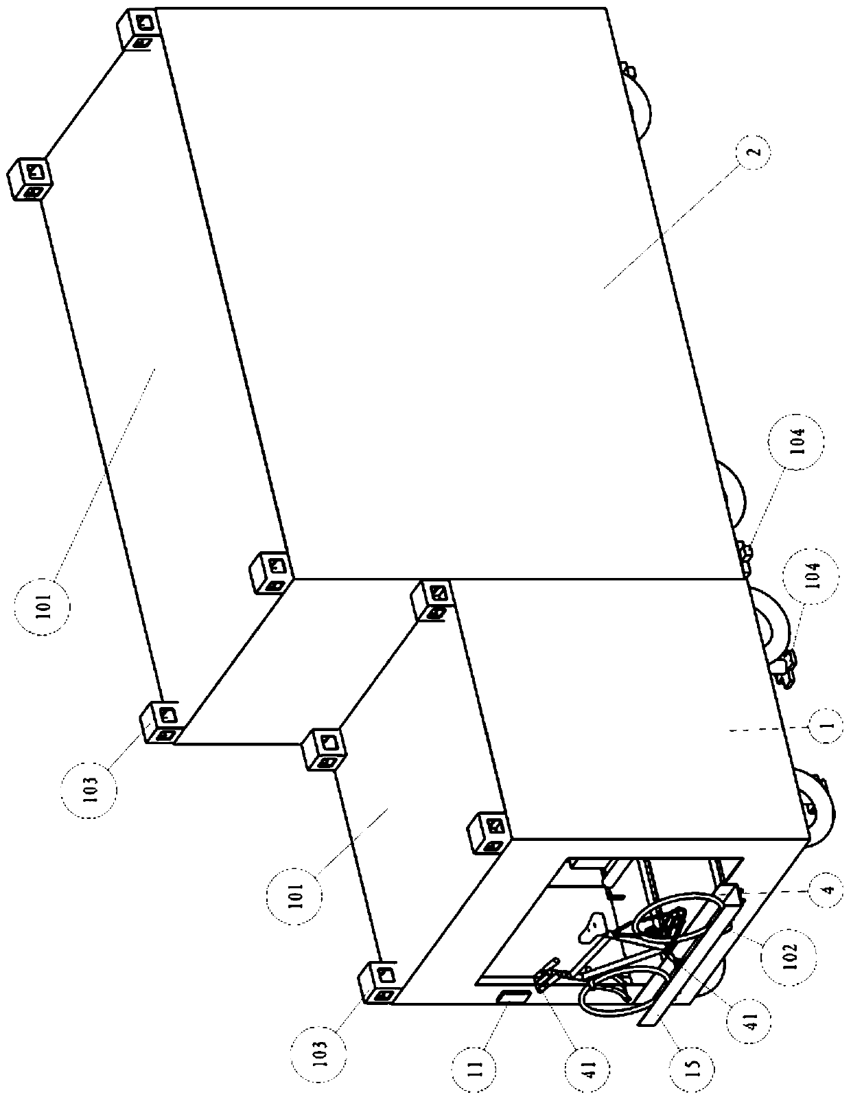 Movable type automatic bicycle placing and accommodating machine