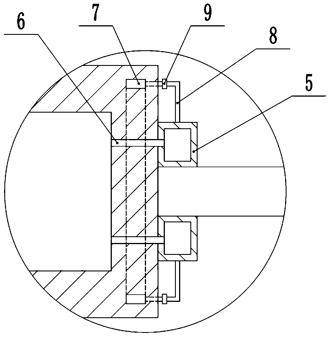 Gas roller for thin film traction