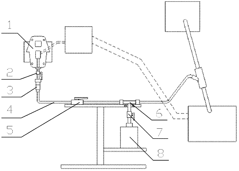 Online machine oil sampling device and diesel engine therewith