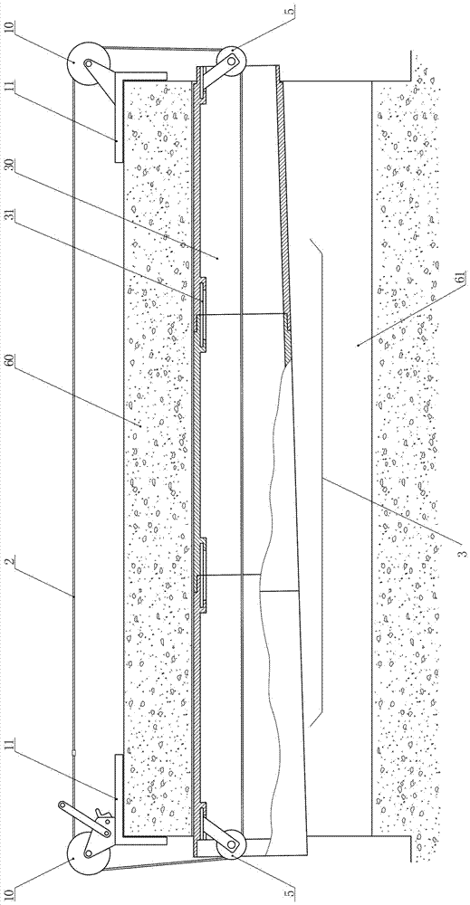 Cable duct penetrating device