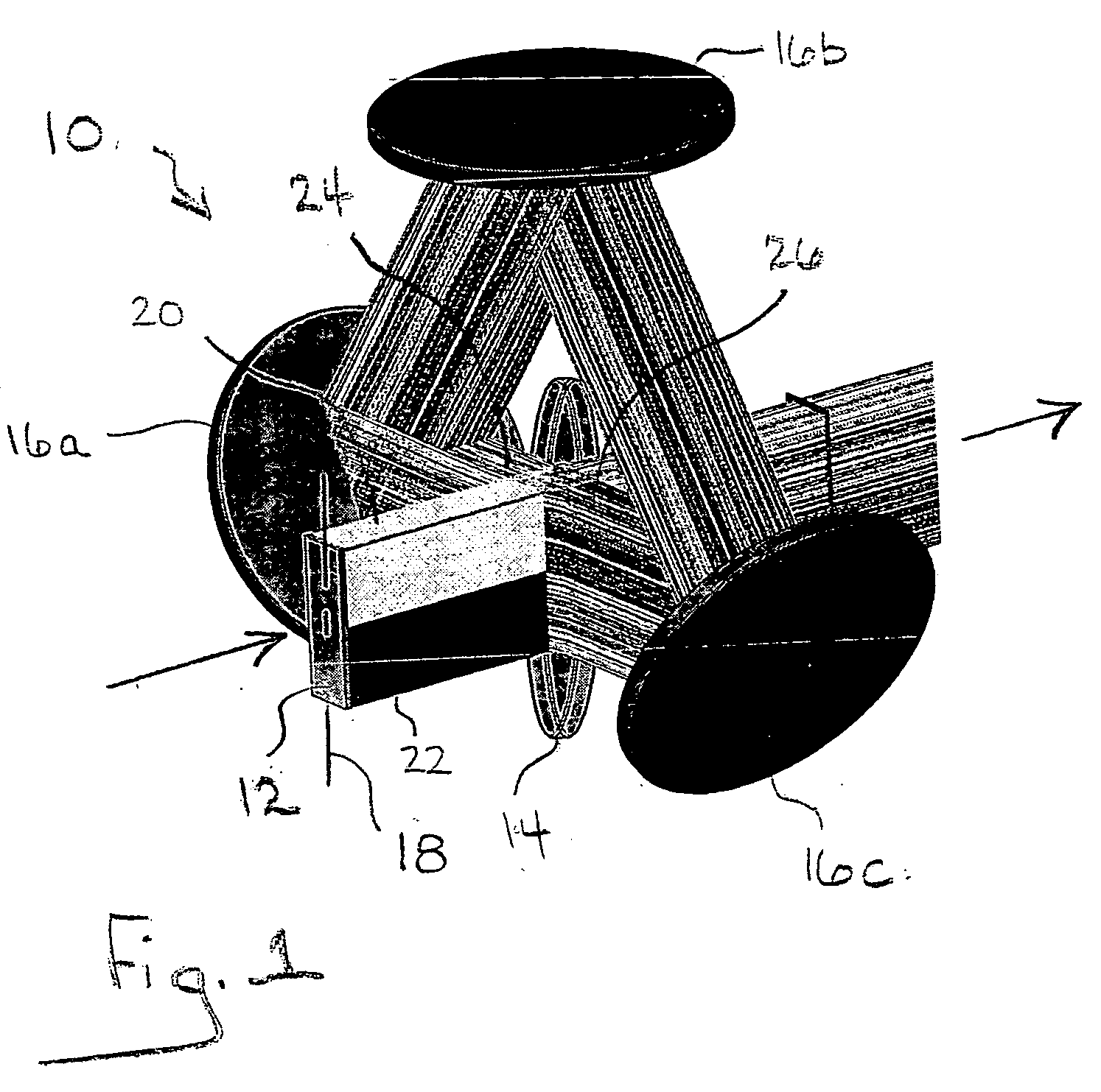 Device and method to stabilize beam shape and symmetry for high energy pulsed laser applications