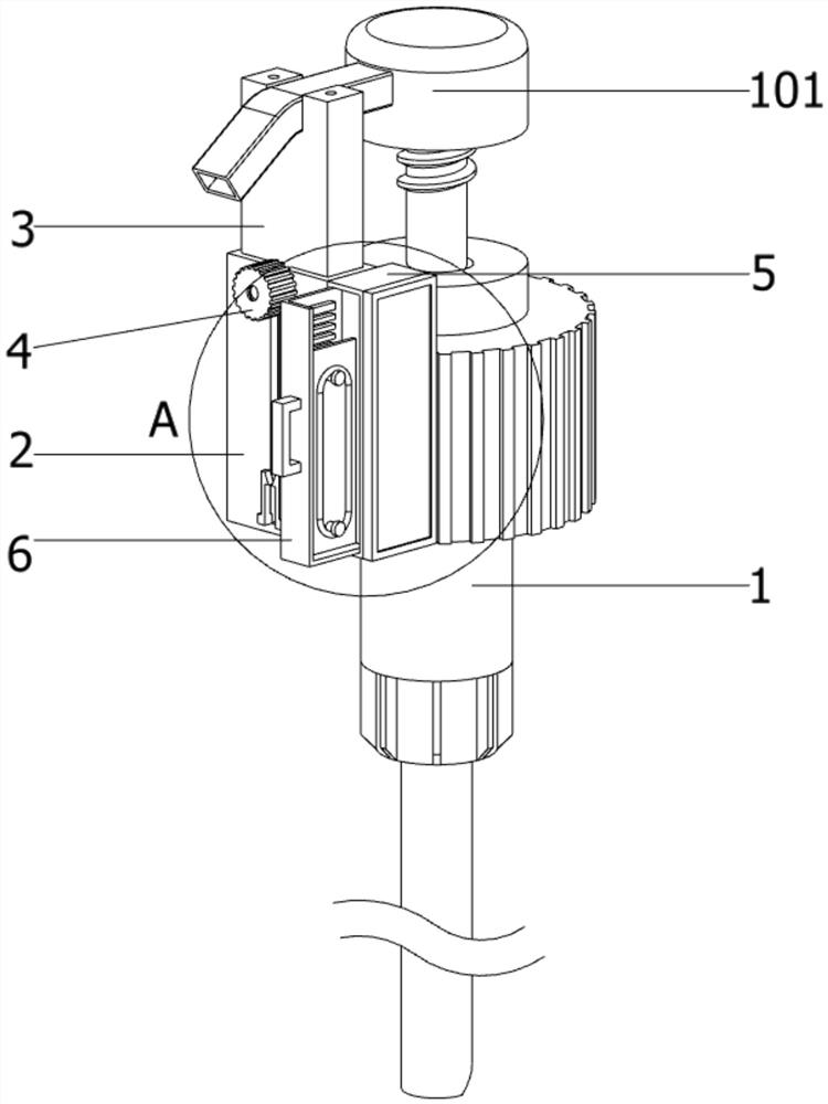 Anti-overflow structure for plastic spray head of emulsion pump