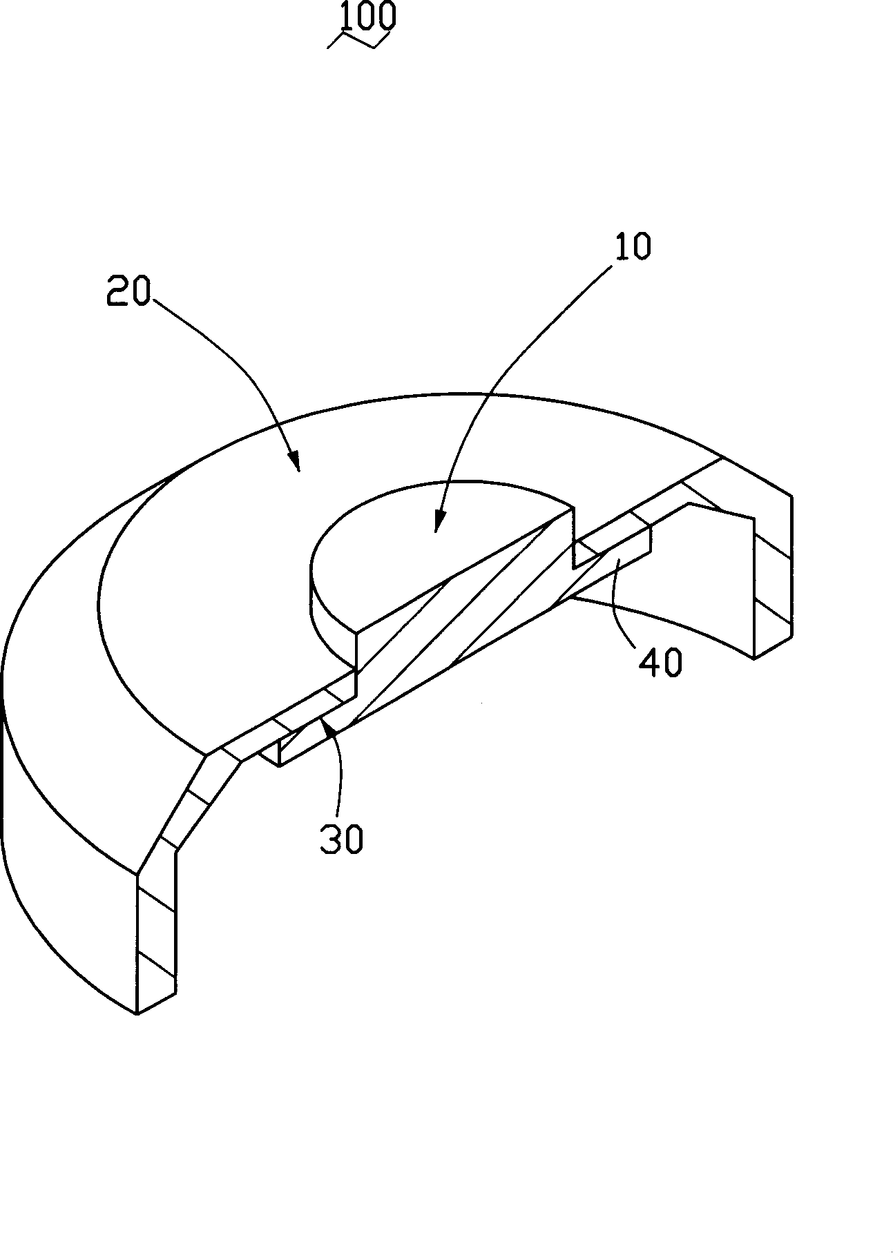 Shell with flat visual window lens and its making method