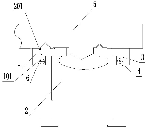 Lower press plate used by flat bed guide rail of machine tool