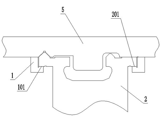 Lower press plate used by flat bed guide rail of machine tool