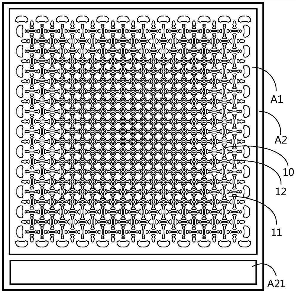 Stretchable display panel and display device