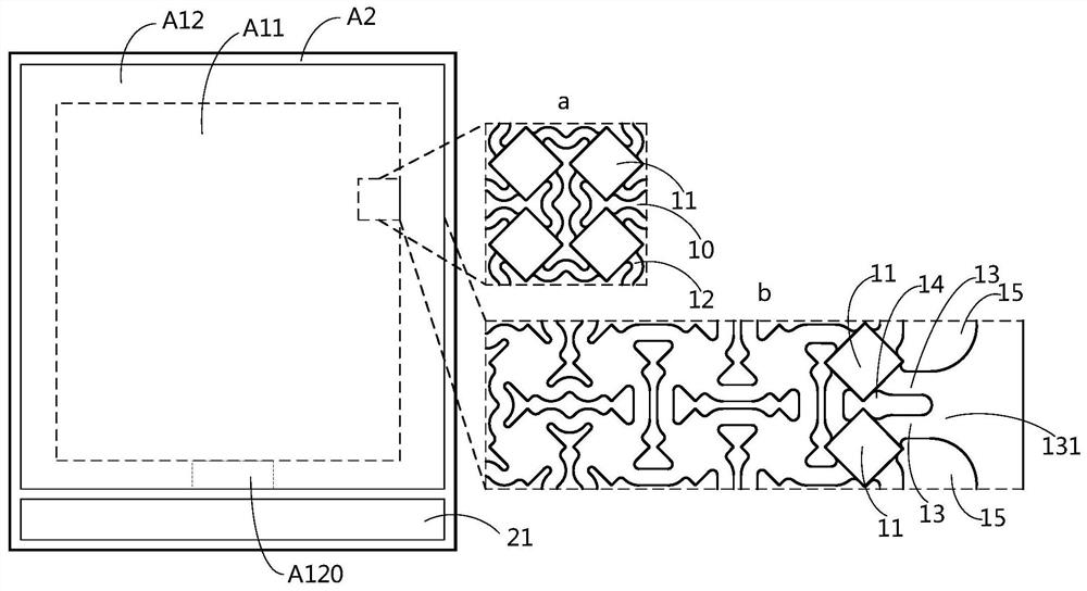 Stretchable display panel and display device