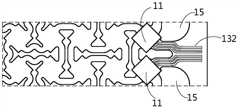 Stretchable display panel and display device