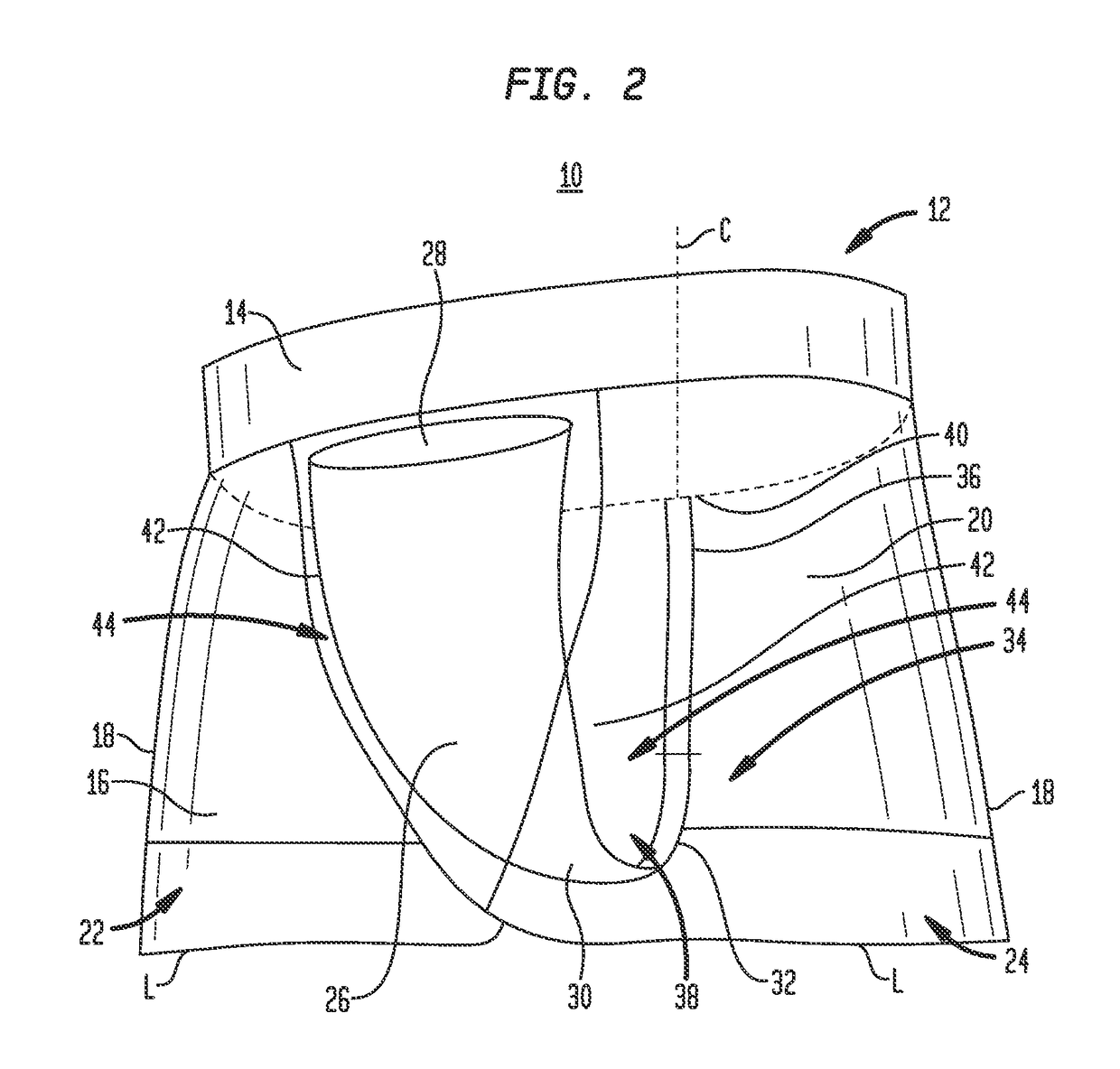 Athletic garment with integral cup assembly