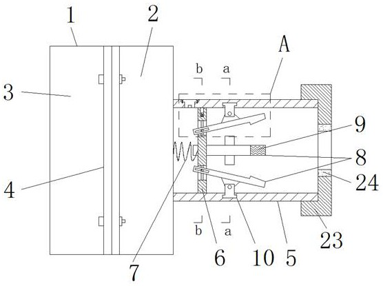 Light steel building connecting structure capable of realizing quick clamping fixing