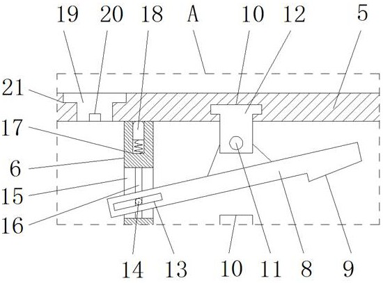 Light steel building connecting structure capable of realizing quick clamping fixing